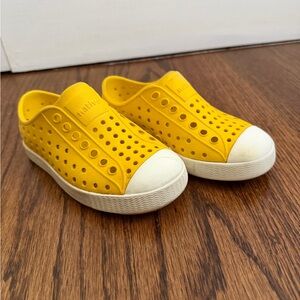 Native Jefferson Slip-On Kids Shoe in Yellow